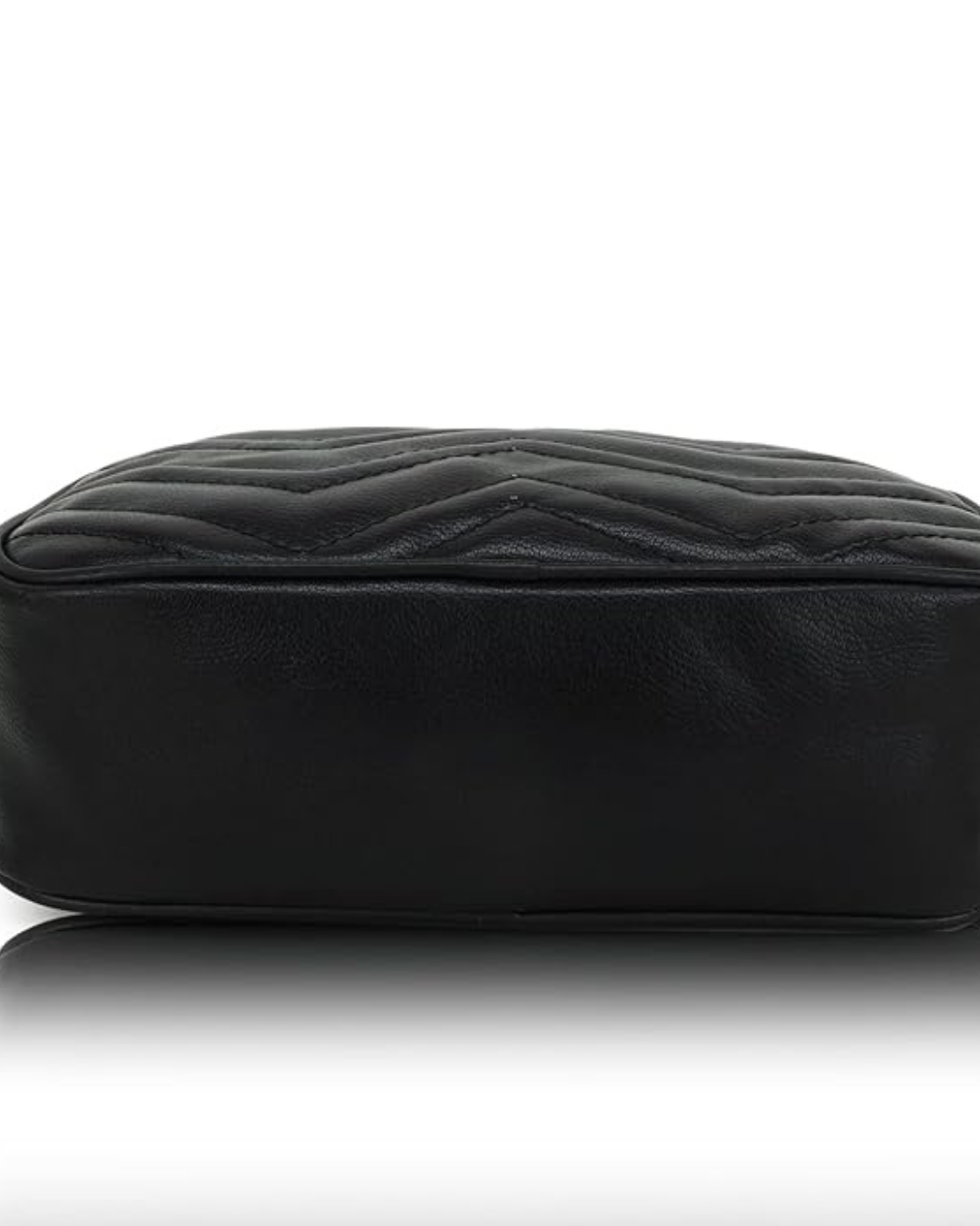 Wriggle Leather D-Shaped Sling Bag for Women with Adjustable Strap & Zip Closure | Casual Crossbody Bag for Girls | 9×6 inch | PU — Black (WRG-CRS-BLK-07) - Image 5